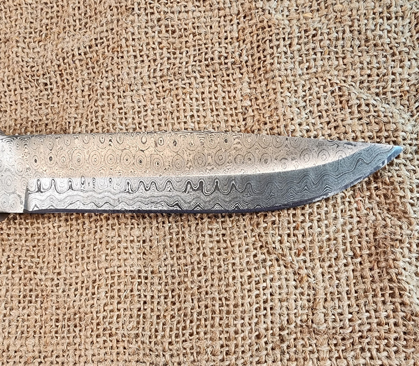 6" Damascus Drop Point #107