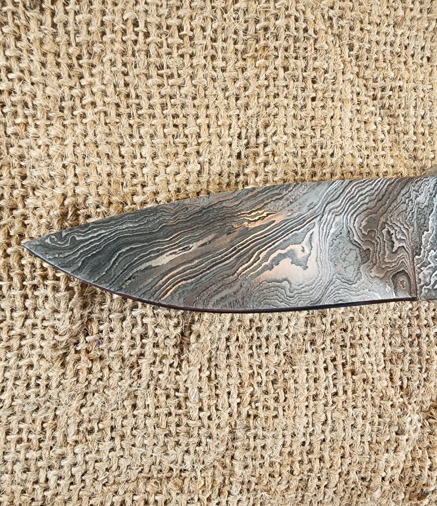 4" Damascus Drop Point #53