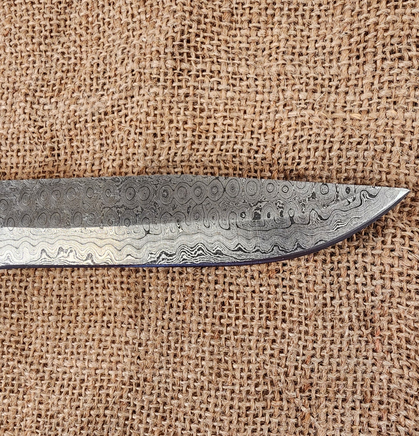 6" Damascus Drop Point #105