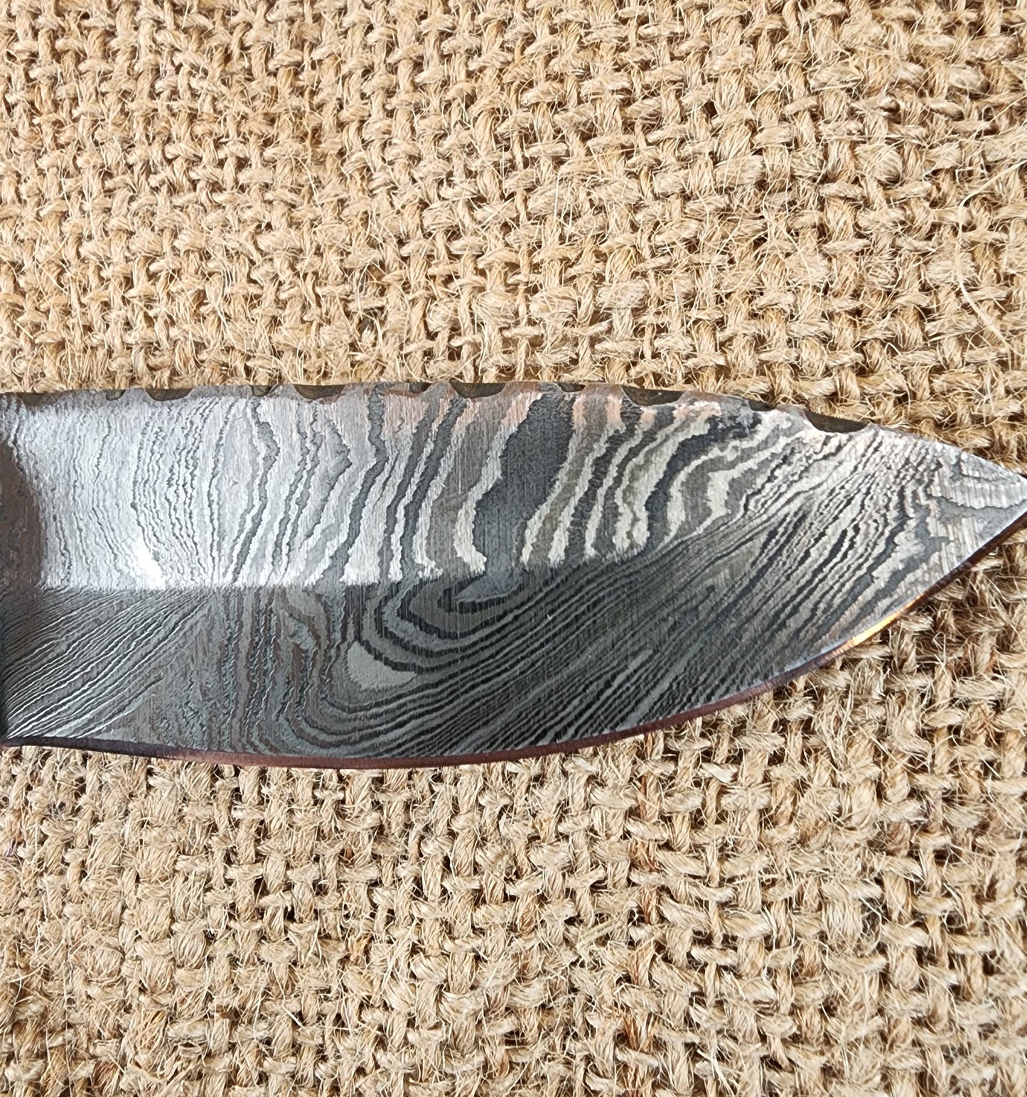 4" Damascus Drop Point #32