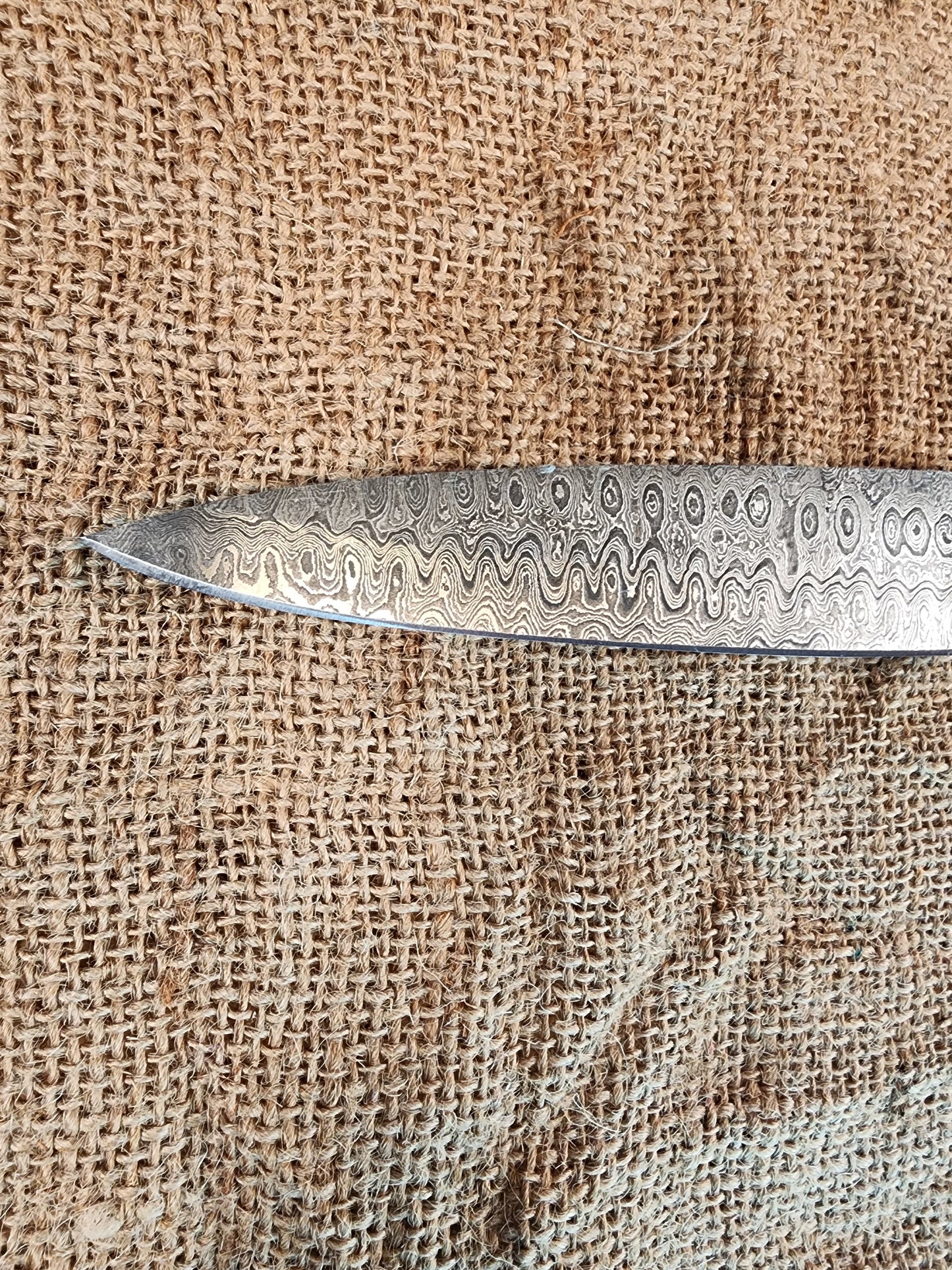 6" Damascus Drop Point #111