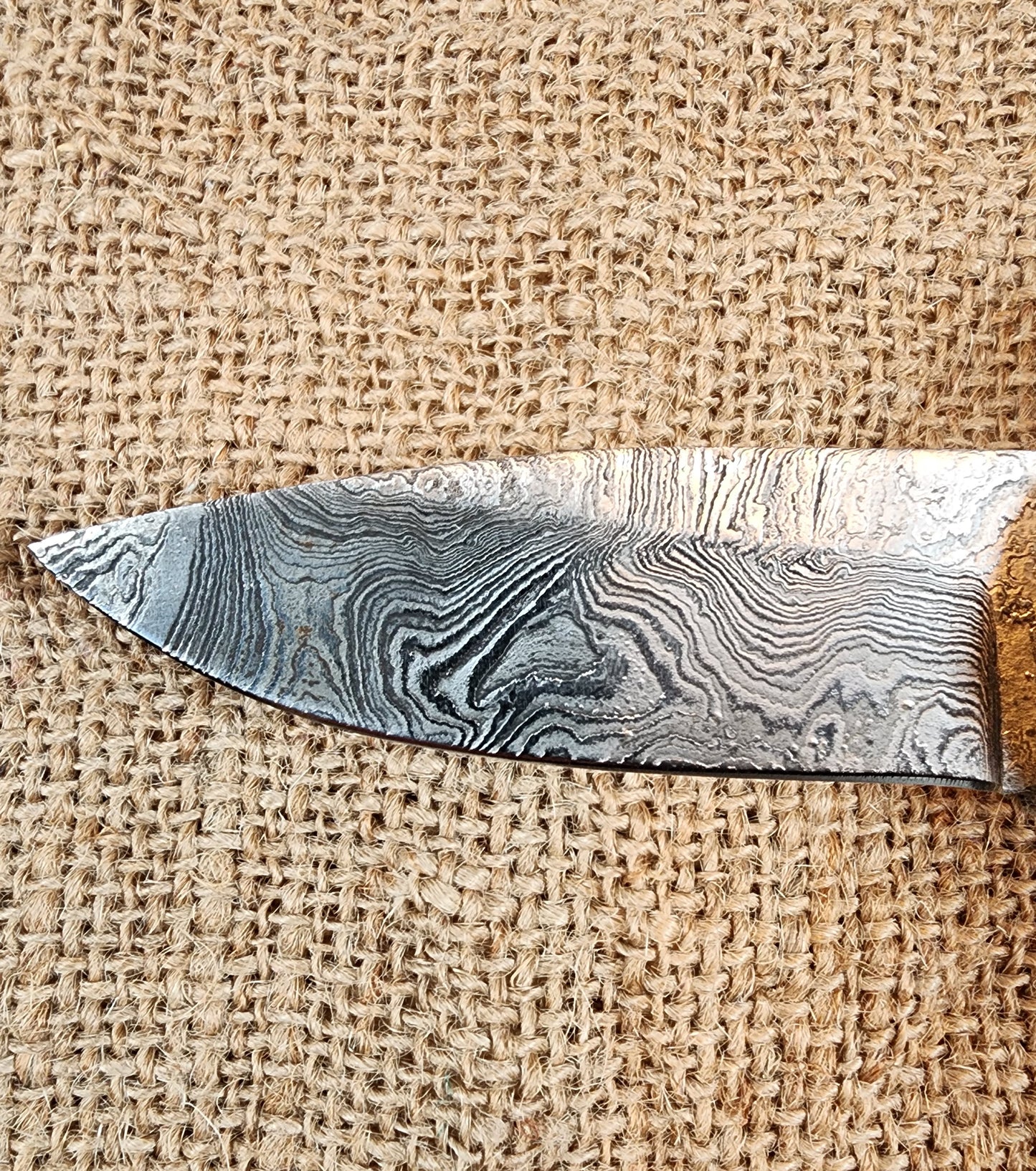 4" Damascus Drop Point #05