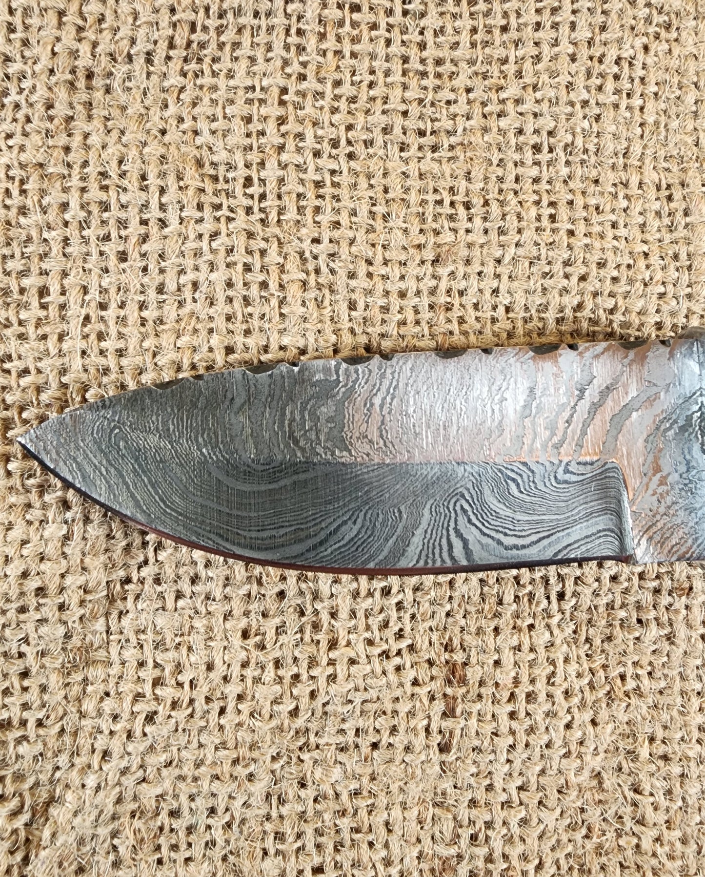 4" Damascus Drop Point #52