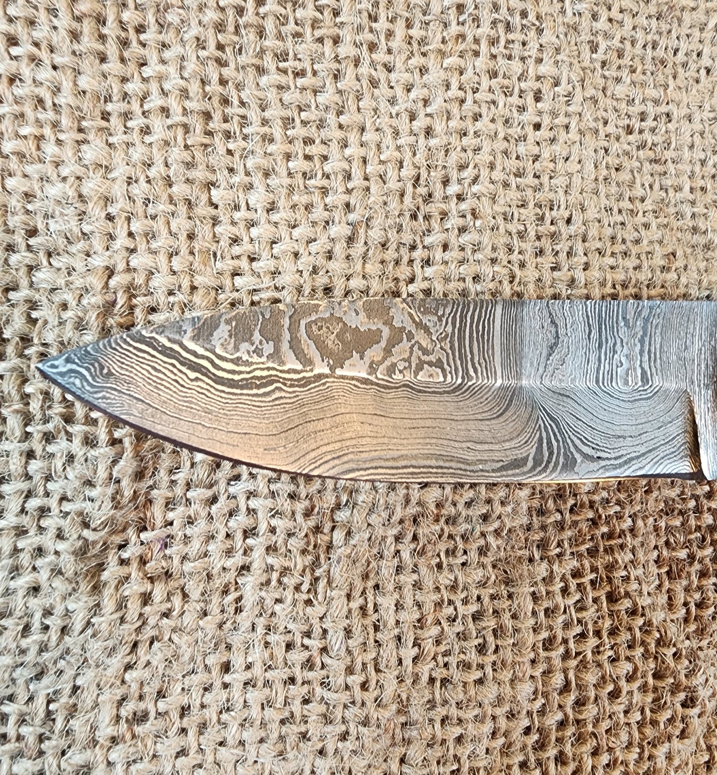 4" Damascus Drop Point #47