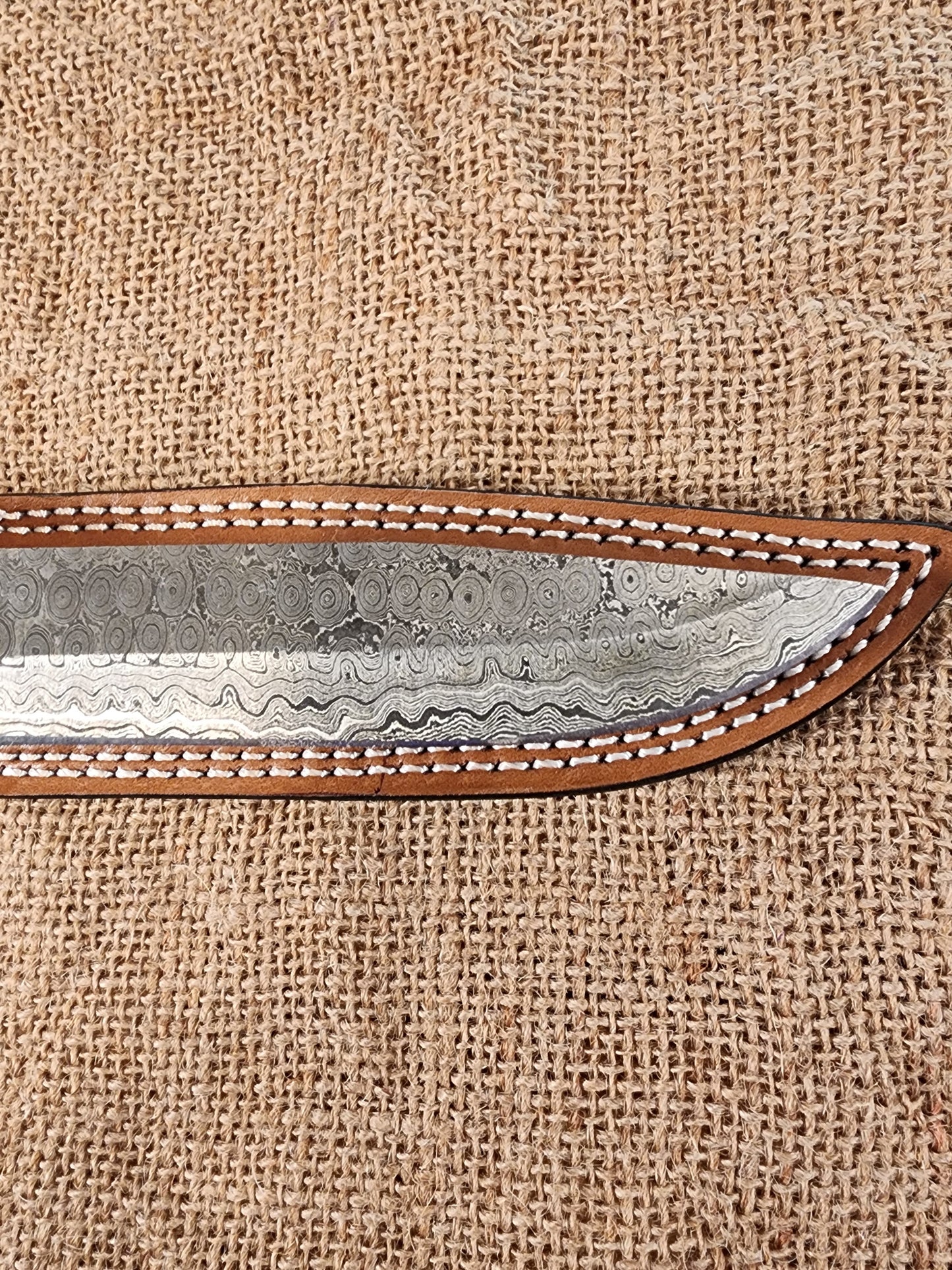 6" Damascus Drop Point #109