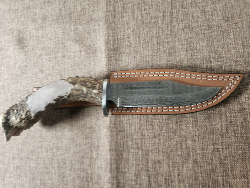 5" Damascus Clip Point #49