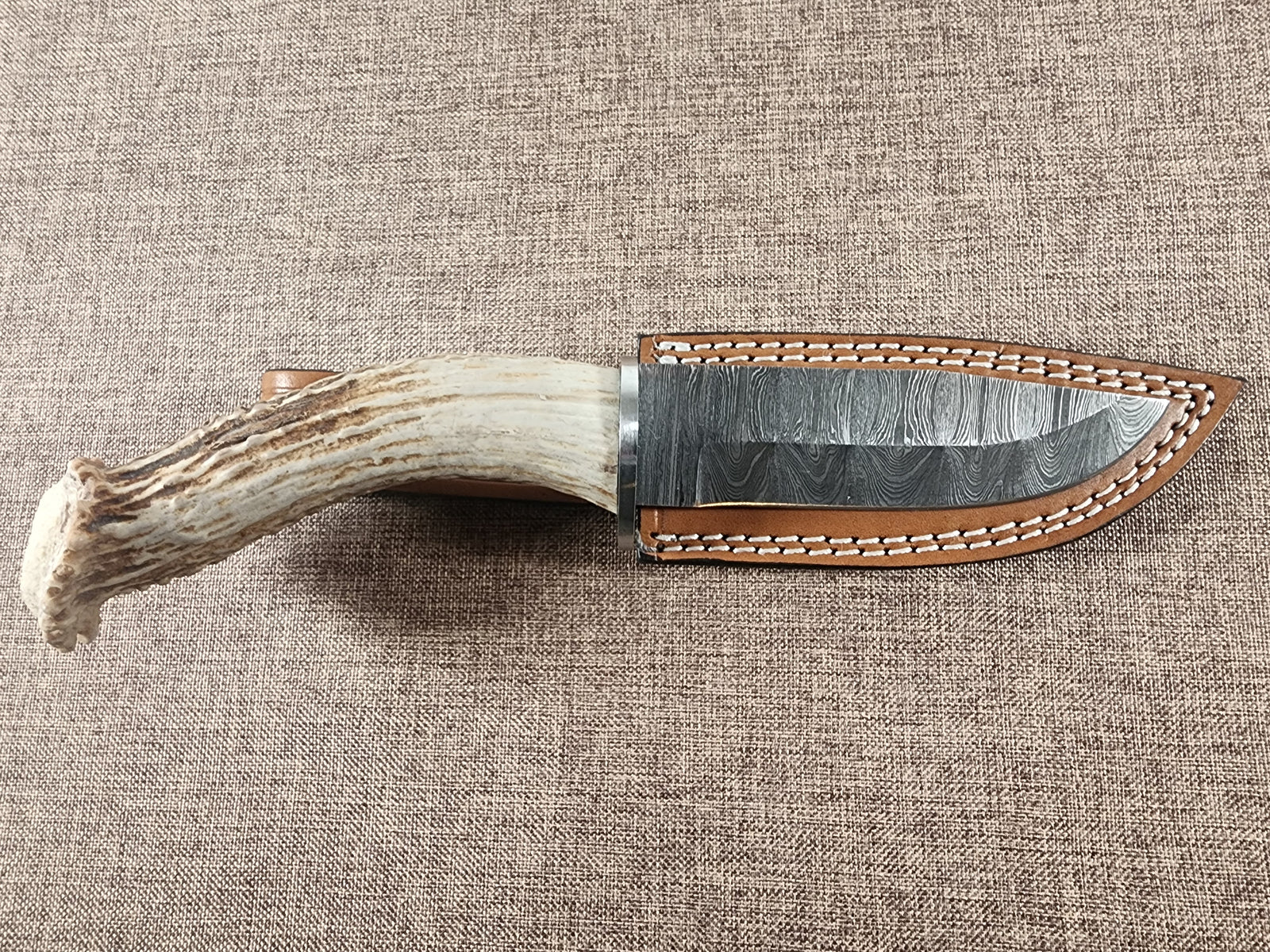 5" Damascus Drop Point #118