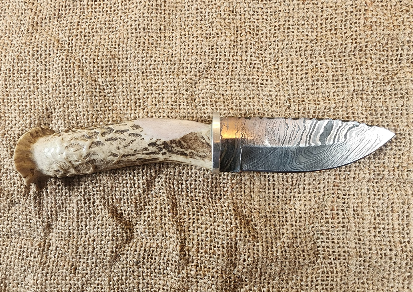 4" Damascus Drop Point #32