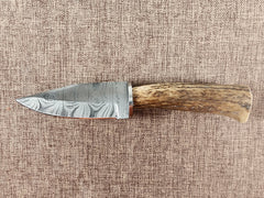 4" Damascus Drop Point #153