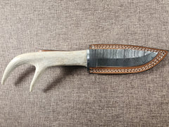 5" Damascus Drop Point #120