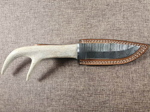 5" Damascus Drop Point #120