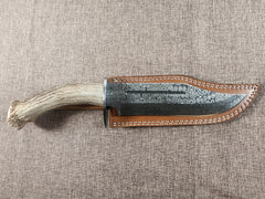 8" Damascus Bowie #165