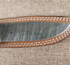 6" Damascus Drop Point #124