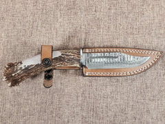 5" Damascus Clip Point 2B03