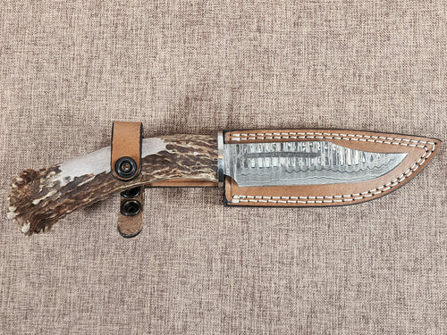 5" Damascus Clip Point 2B03