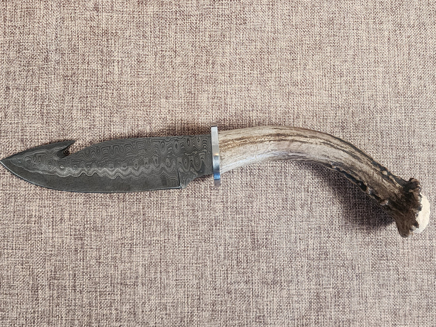 5" Damascus Gut Hook 2A02