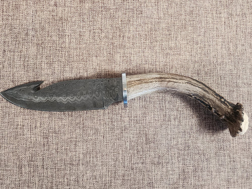 5" Damascus Gut Hook 2A02