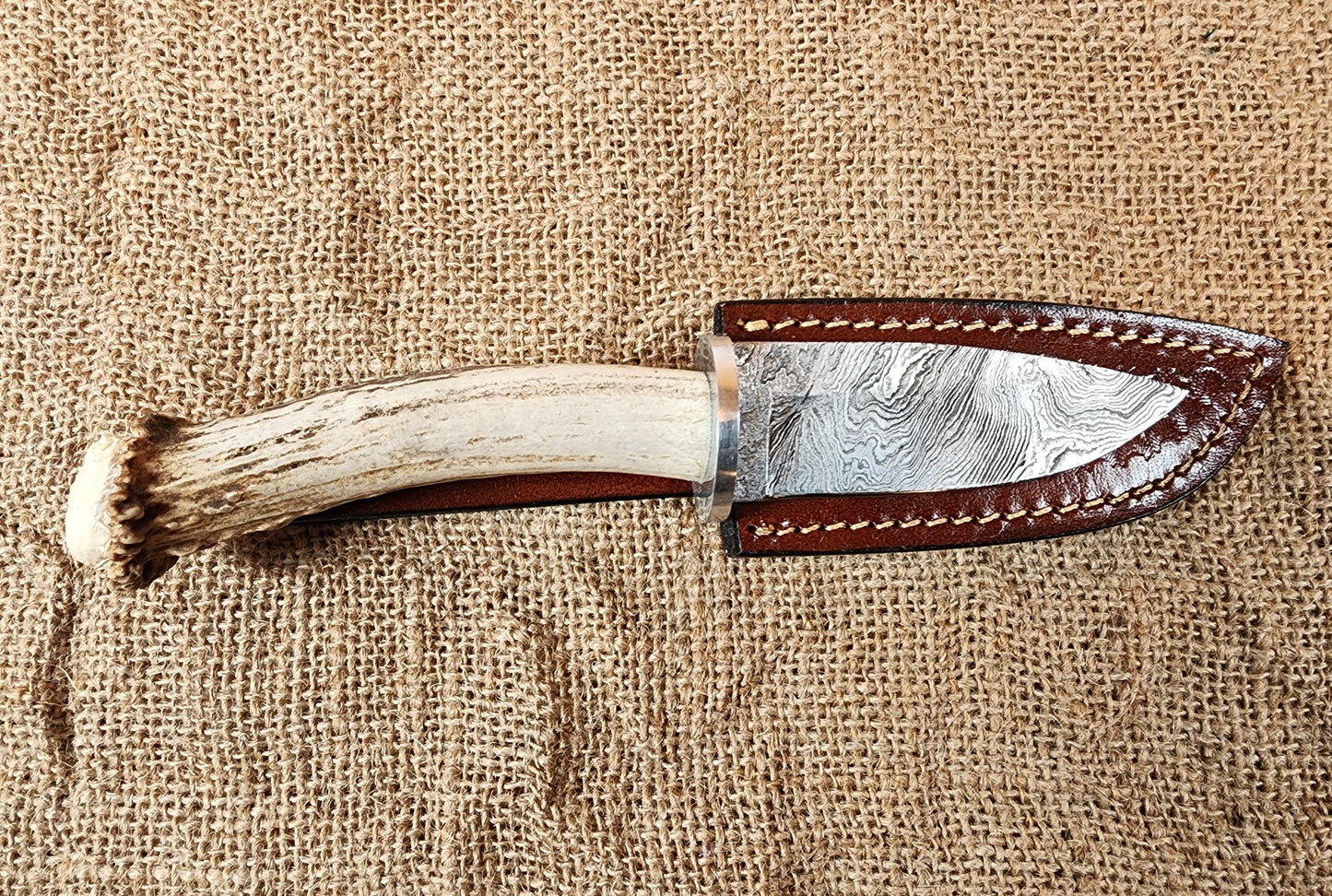 4" Damascus Drop Point #05