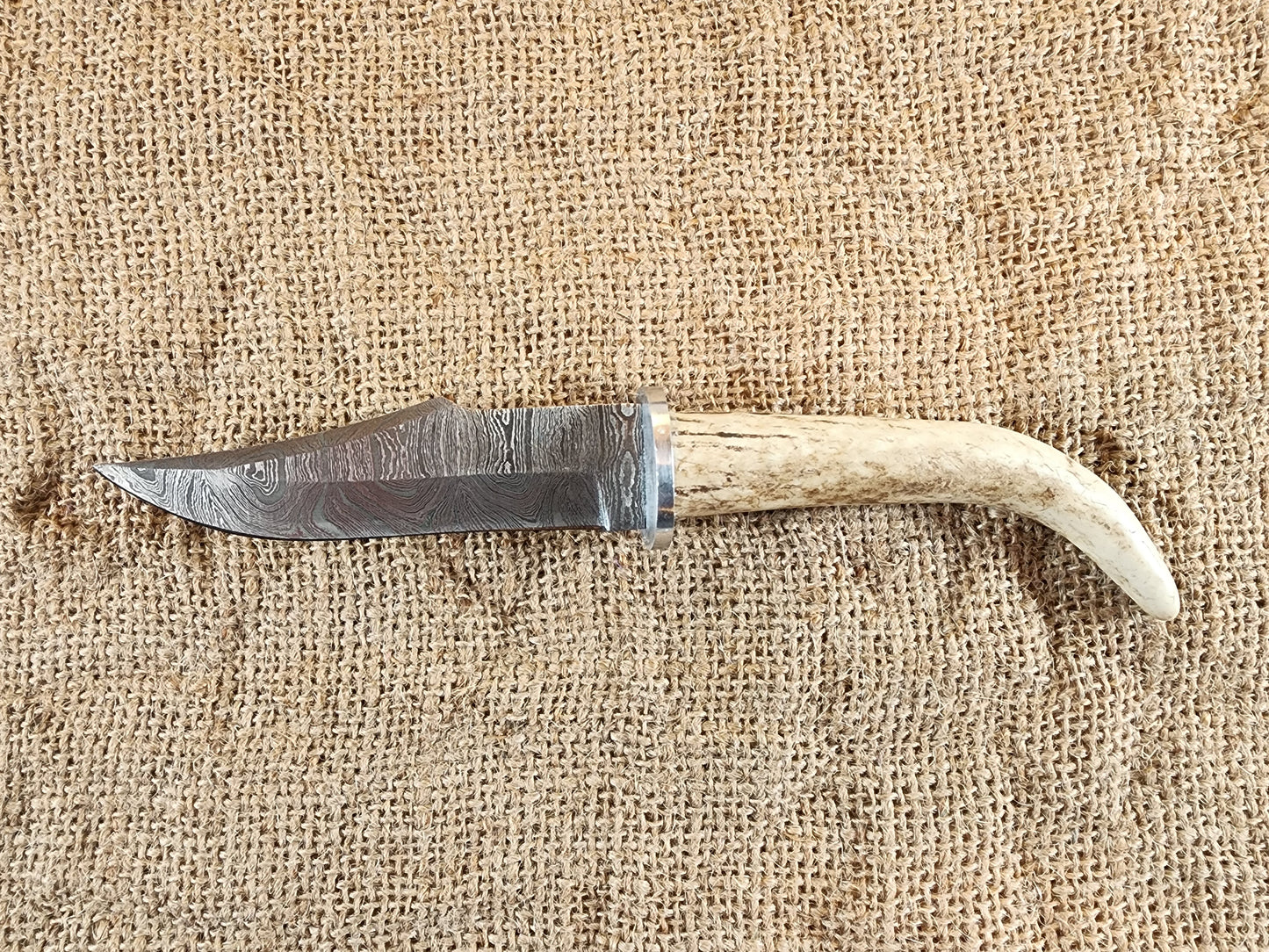 4" Damascus Drop Point #58