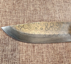 5" Damascus Drop Point #10