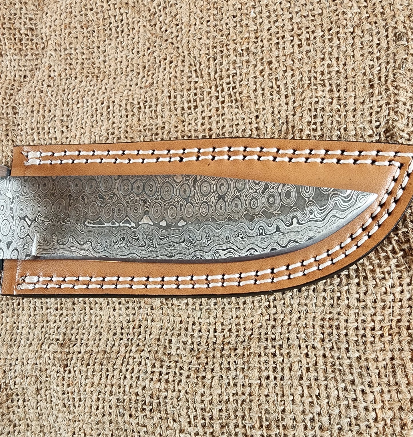 5" Damascus Drop Point #148