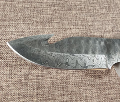 4" Damascus Gut Hook #109