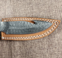 5" Damascus Gut Hook #112