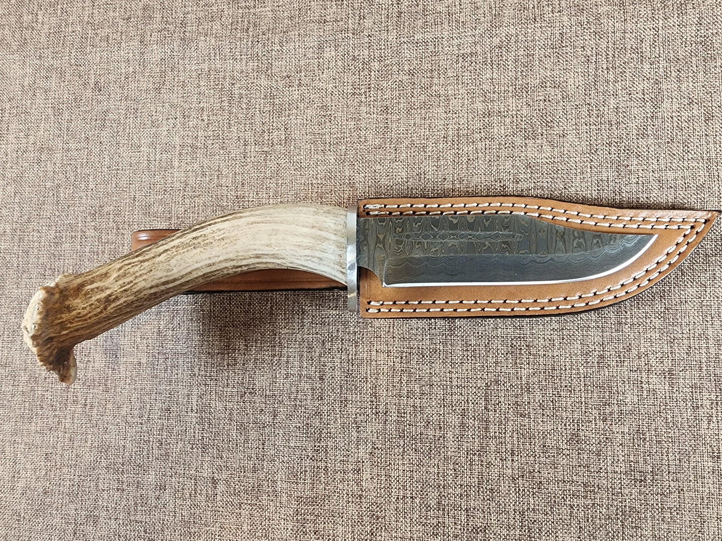 5" Damascus Clip Point #60