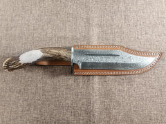 8" Damascus Bowie #164