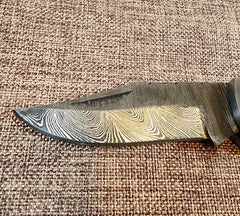 3" Ram Horn Damascus Folder H03