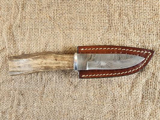 4" Damascus Drop Point #54