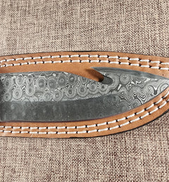 5" Damascus Gut Hook #59