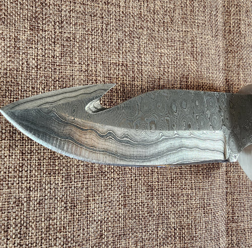 4" Damascus Gut Hook A10