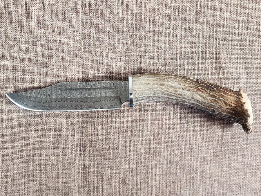 5" Damascus Clip Point 2B03
