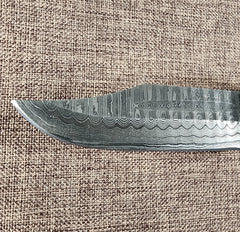 4" Damascus Clip Point #37