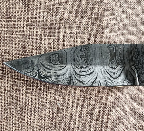 4" Damascus Drop Point #158