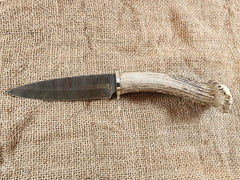 5" Damascus Spear Point #68