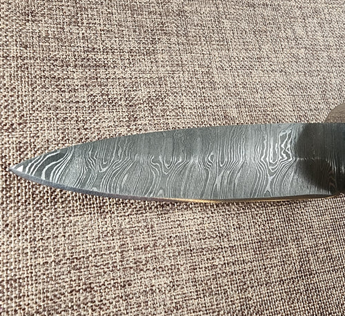 4" Damascus Spear Point #27