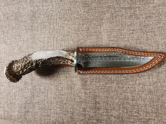 6" Damascus Clip Point #73
