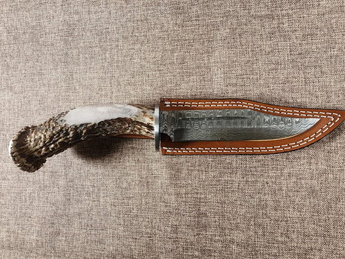 6" Damascus Clip Point #73