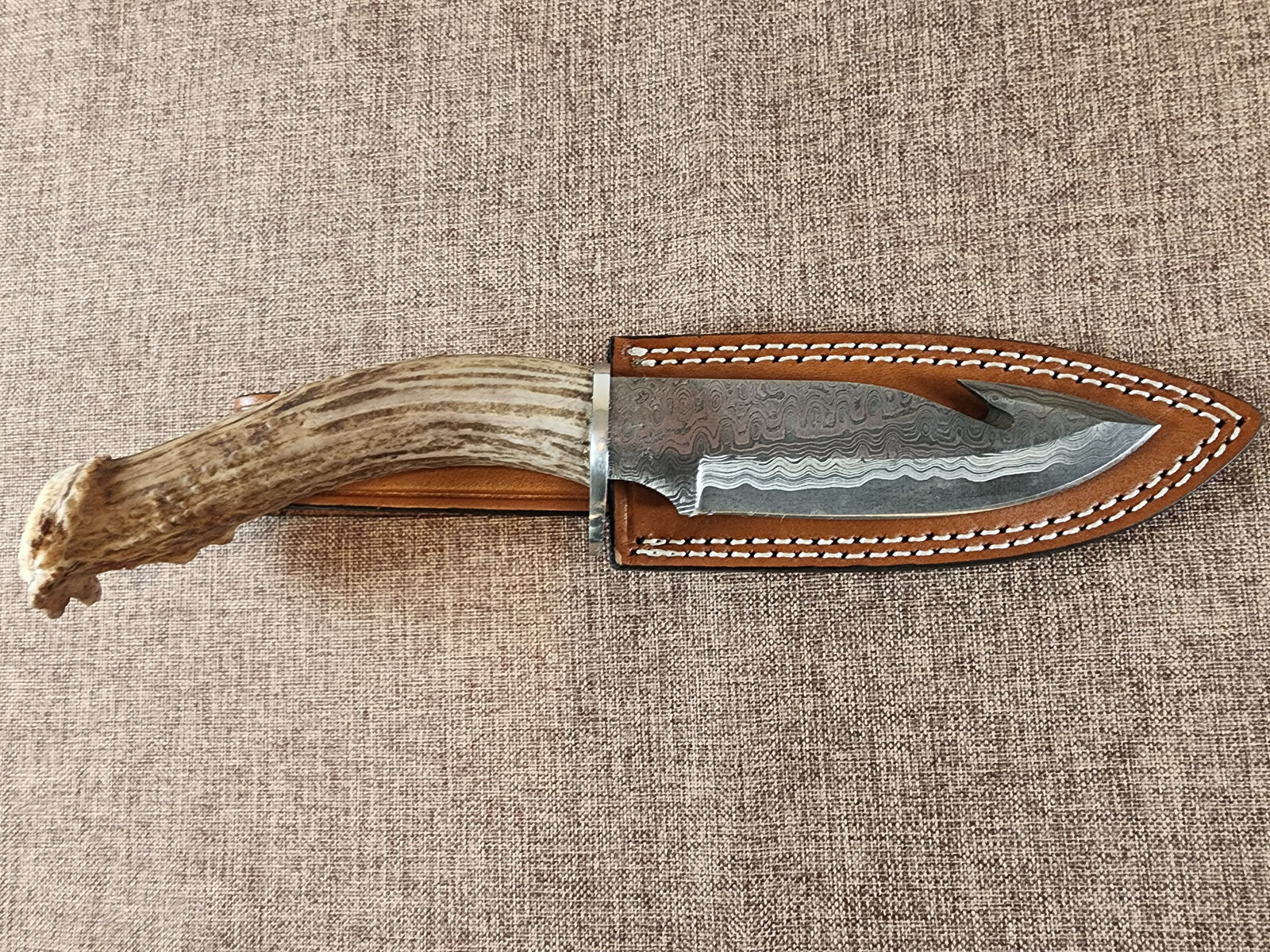 5" Damascus Gut Hook #57