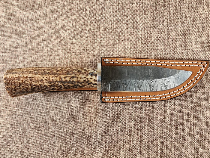 4" Damascus Drop Point #24