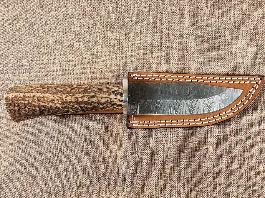 4" Damascus Drop Point #24