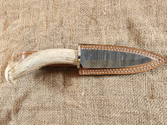 5" Damascus Spear Point #67