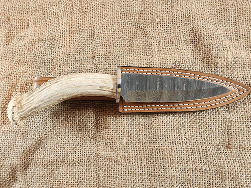 5" Damascus Spear Point #67