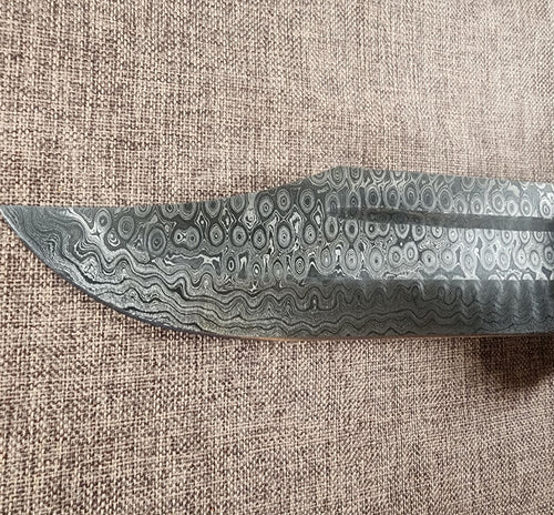 8" Damascus Bowie #162