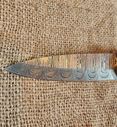 5" Damascus Spear Point #08
