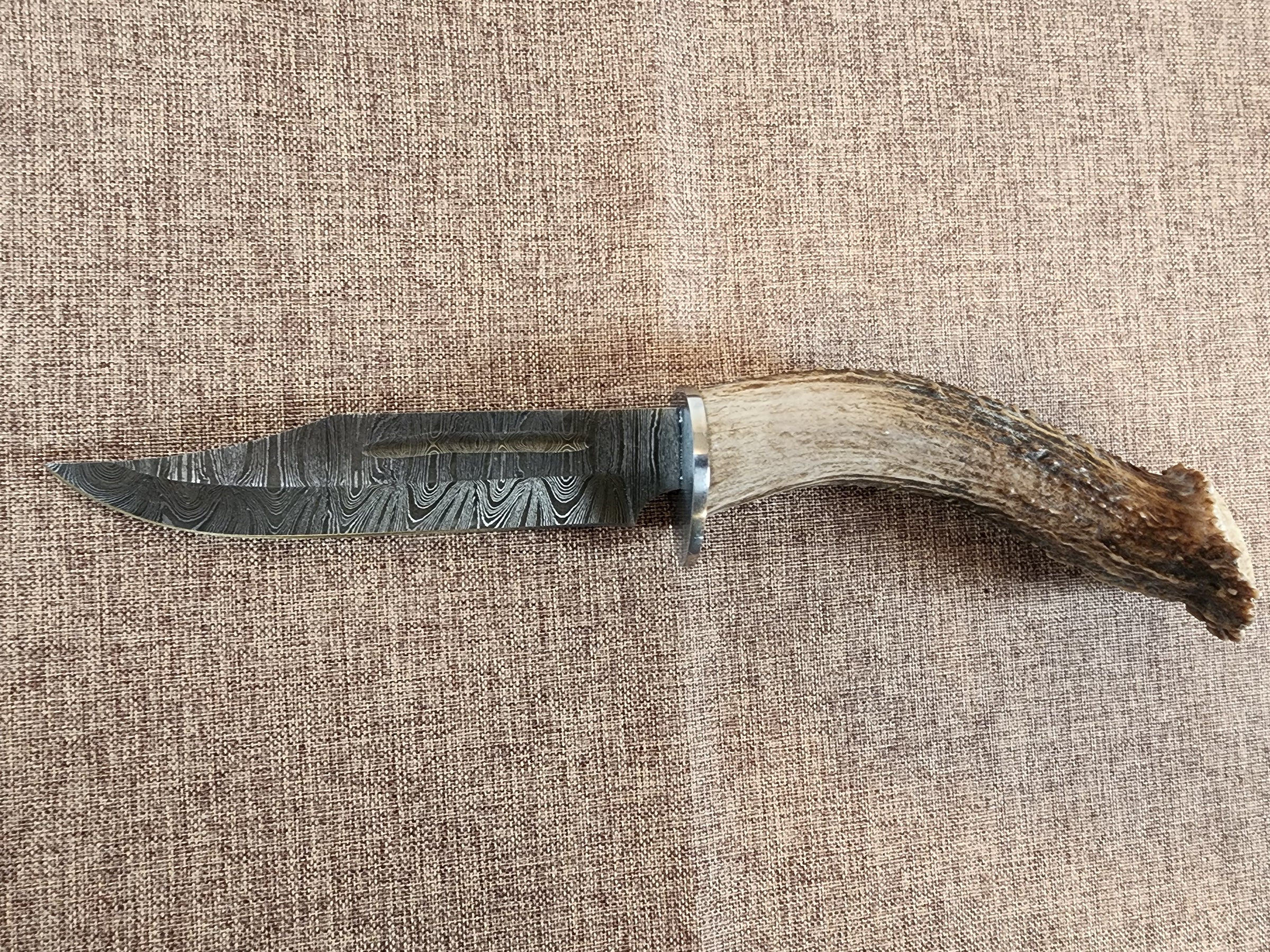 6" Damascus Clip Point #77
