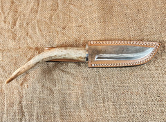 5" Damascus Drop Point #02