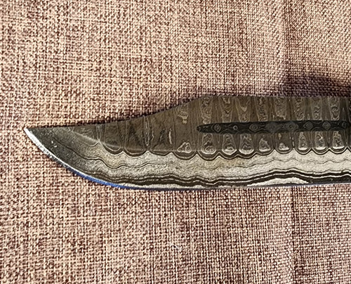 5" Damascus Clip Point 2B07